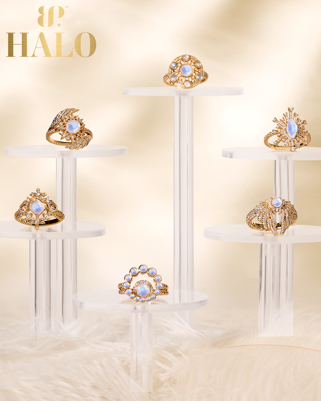Halo Jewelry Collection Rings from Bomb Party